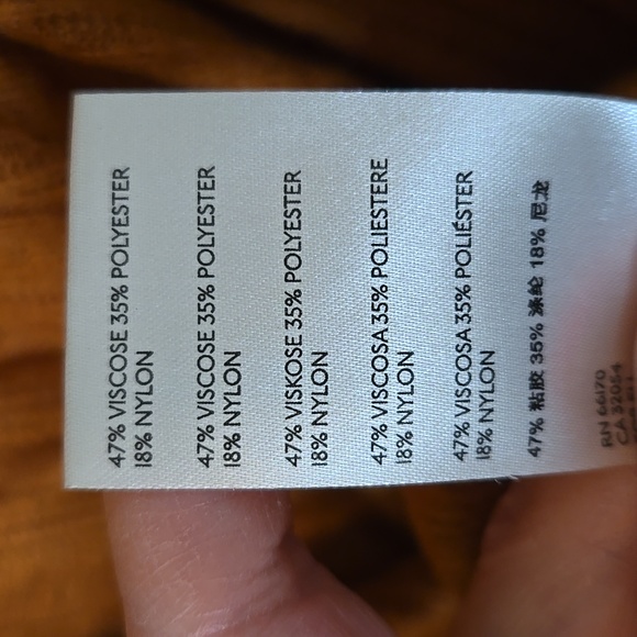 Maeve | Gold Rafela Hacci Surplice Top Size Small - Picture 10 of 11